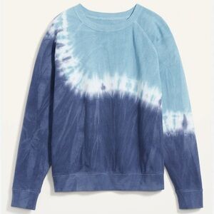Old Navy Blue Tie Dye Sweatshirt, Women's Small